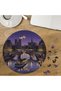 Rhine River-Themed Custom-Cut Round 272-Piece Wooden Puzzle MPDA710