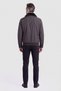 Brown Fur Collar Men's Zippered Coat - 2
