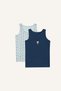 Printed and Patterned 2-Piece Undershirt for Boys I4134A826Au