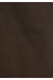 Relaxed Fit Shirt Neck Plain Men's Brown Long Sleeve Shirt - 6
