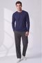 Men's Slim Fit Crew Neck Long Sleeve Cotton 3-Pack T-Shirts - 5
