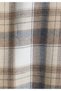 Regular Fit Shirt Neck Plaid Women's Beige Long Sleeve Shirt - 7