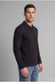 100% Cotton Regular Fit Polo Collar Pique Long Sleeve Basic T-Shirt J1274Ax26Wn - 2