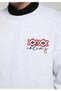 Regular Fit Round Neck Plain Men's Gray Sweatshirt - 4
