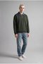 Boxy Fit Half-Zip Polo Collar Printed Sweatshirt I4918Ax26Wn