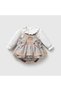 Sweet Bear Plaid Patterned Teddy Bear Embroidered 2-Piece Baby Girl Set