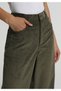 Regular Fit High Waist Wide Leg Women's Green Trousers - 5