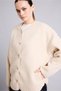 Regular Fit Crew Neck Buttoned Knitted Plush Cardigan I3556Ax26Wn - 3