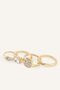 Women's Stone Detailed 4-Piece Ring I8783Axns - 3