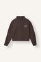Relaxed Fit Half-Zip Embroidered Thessaloniki Fabric Sweatshirt J1456Ax26Wn - 7