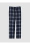 Esvab • Modern & Distinctive Checkered Embroidered Men's Pajama Bottoms - 2
