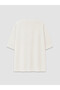 Peak New Season Ecru Crew Neck Men's T-Shirt - 6