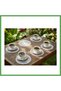 6-Piece Lace Coffee Presentation Set 15X15 cm Assorted Patterned Modern Presentation Accessory Mgc