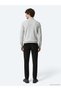 Light Gray Half Turtleneck Plain Knit Wool Blended Sweater - 6