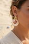 Sea Star and Crab Figured Dangle Earrings - 2