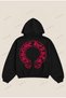 Chrome Hearts Red Hoodie Printed Comfortable Fit Oversize Unisex Hoodie 100% Cotton 3 Thread Count Hooded Sweatshirt