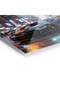 Black Car Camaro ZL1 in Cityscape Metal Poster - Magnetic Wall Art Print - 3