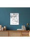 Hong Kong City Map Metal Poster - Magnetic Wall Art Print - 6