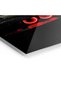 Dodge Challenger Red Glow Car Metal Poster - Magnetic Wall Art Print - 3