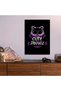 Cute But Dramatic Cat Funny Metal Poster - Magnetic Wall Art Print - 6