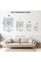Milan City Map Metal Poster - Magnetic Wall Art Print - 8