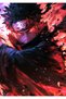 Obito Uchiha Rage Anime Metal Poster - Magnetic Wall Art Print