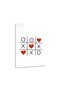 TicTacToe Love Metal Poster - Magnetic Wall Art Print - 2