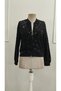 Women's Long Sleeve Sequin Embroidered Jacket with Front Zipper - 8