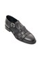 Italian Style Internal and External Natural Leather Soft Men's Sandals Black T15213-01 - 4