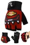 M Size Cut-Out Half Fitness Gym Weight Lifting Sports Gloves Unisex Cycling Gloves Red 115