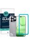 واقي شاشة لهاتف Honor 600 Lite، عبوة مزدوجة، زجاج مقوى بدرجة صلابة 9H مع واقي لعدسة الكاميرا، سهل التركيب.