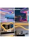 نظام قناة LED مرن بطول 9.8 قدم مع ناشر ضوء أبيض حليبي، مناسب للشرائط بعرض ≤12 مم لتشكيل الأضواء المركزة - 4