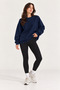 Women's 3 Thread Oversize Hooded Crew Neck Sweatshirt Cty-Çtn-29031 - 2
