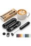 NanoFoamer GO Rechargeable Handheld Milk Frother, Black