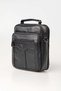 Men's Genuine Leather Hand and Shoulder Bag with Zipper, Multi-Compartment, Daily Use Bag, Black 31623 - 2