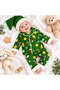 New Year Themed Buttoned Pompom Hat 3-Piece Baby Set