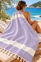 100% Cotton Fringed Peshtemal 90×170 cm Beach Pool Spa Sauna Towel - 2