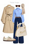 Pearl Cream Gold Accessory and Eyelet Detail Women's Hand-Shoulder Bag Ref.672466 - 7