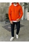 Plain Hooded Oversized Sweatshirt - 2
