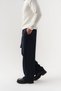 Pleatwrap Pile Detailed Belted Korean Cut Fabric Men's Trousers - 5