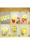 مجموعة صناديق حلوى لتزيين رمضان مكونة من 20 قطعة، صناديق هدايا عيد مبارك مقطوعة بالليزر باللونين الذهبي والفضي - 3