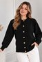 Buttoned Knitwear Cardigan N525 Black - 3