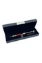 Luxury Metal Ballpoint Pen - Special Design Gift Pen with Burgundy and Black Detail, Gold Engraving - 3