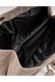 Women's Suede Large Size Shopper Shoulder Bag - 4