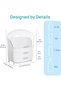 منظم مكياج بثلاث طبقات مع أدراج وأغطية شفافة - 2