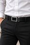 Genuine Buffalo Leather Automatic Buckle No-Hole Classic Men's Belt 3.5cm - 8