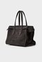 Genuine Leather Large Size Shoulder Bag-Asphalt Gray - 2