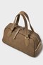 Cylinder-Shaped Hand and Shoulder Bag-Mink - 5