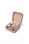 Wooden Case 6-Piece Watch Box |   20×20×7 cm |   Velvet Inner Surface, Zippered Watch Storage Box Powder