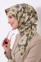 Floral Patterned Cotton Silk Scarf Ls2214